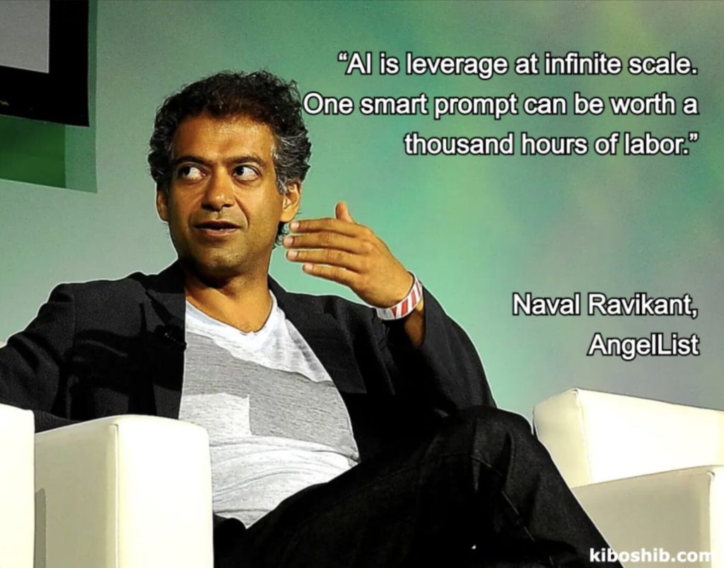 Naval Ravikant on AI as leverage at infinite scale